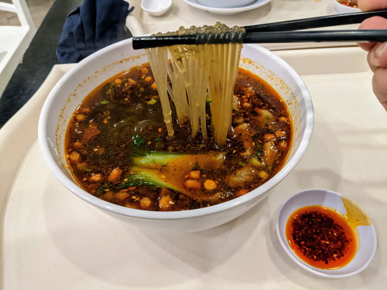 Hot and sour sweet potato noodles
