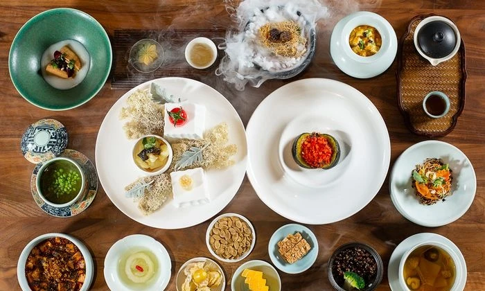 Vegetarian dish · 千阅鸣素食私宴